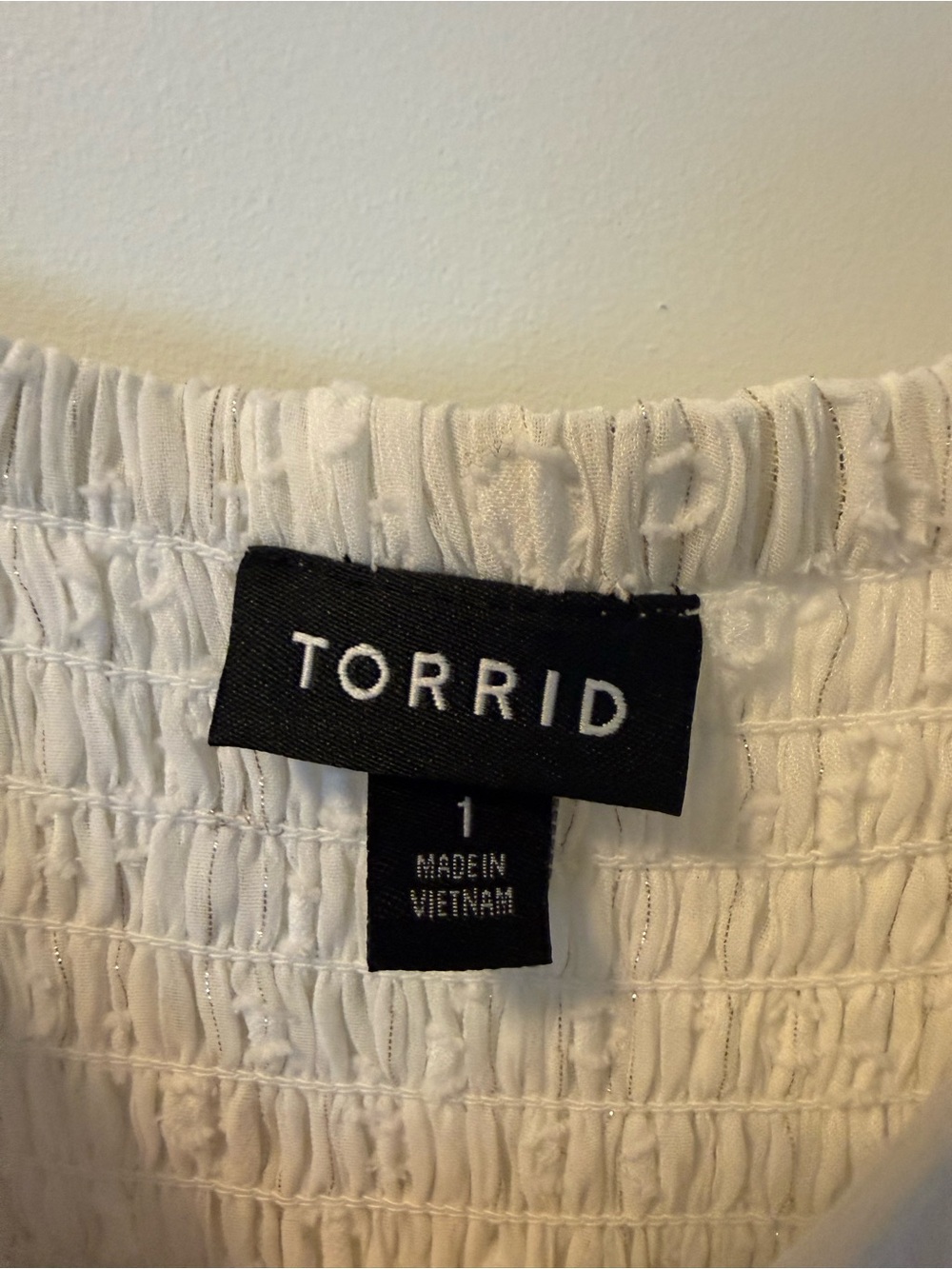 torrid White Ruffled Swiss Dot Mini Dress - Picture 2 of 2